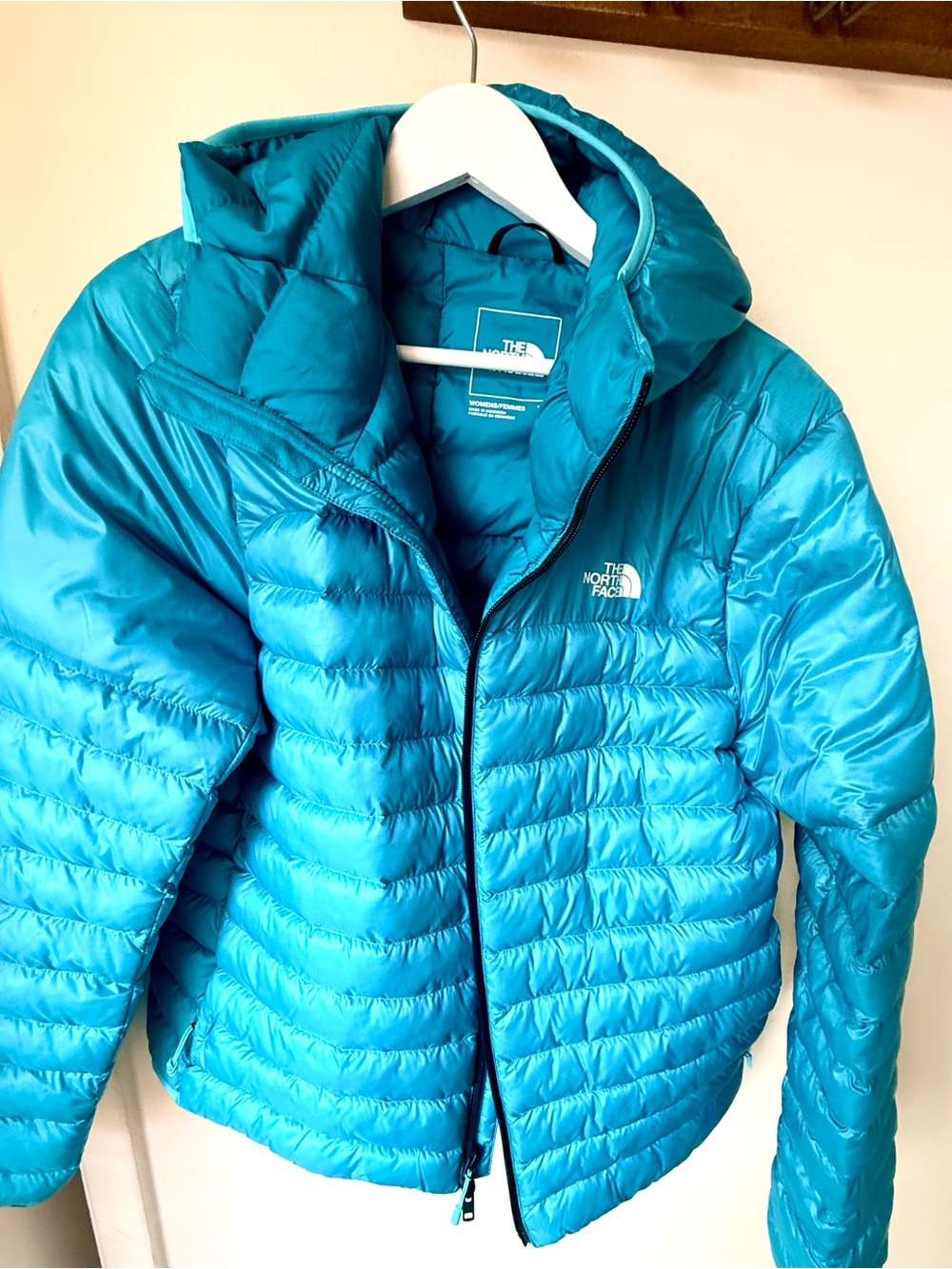 The North Face Teal Terra Peak Packable Down Jacket (size XL, worn once)